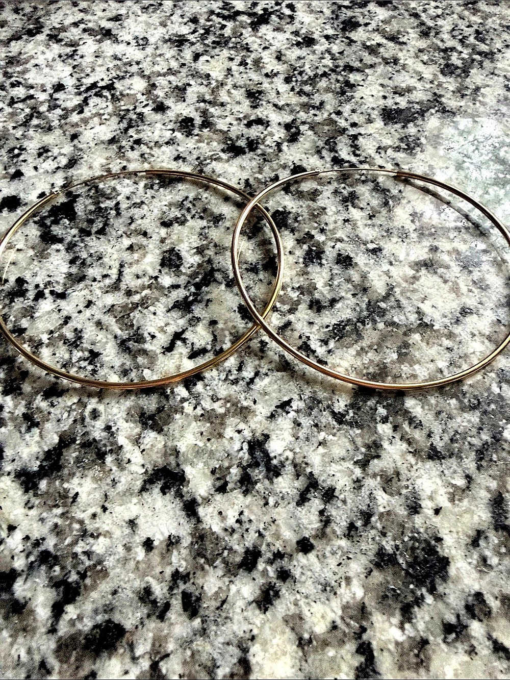 Gold Plated Sterling Silver Hoops